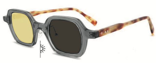 Freesbee Nelson (Renkli Fotokromik Lens) Asetat Unisex Güneş Gözlüğü