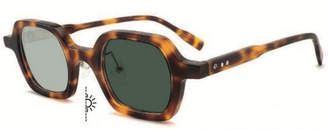 Freesbee Nelson (Renkli Fotokromik Lens) Asetat Unisex Güneş Gözlüğü