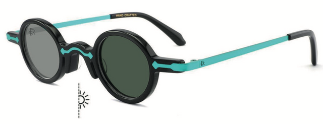 Freesbee Onyx Renkli Fotokromik Lensli Metal-Asetat Unisex Güneş Gözlüğü