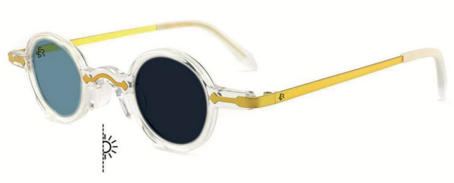 Freesbee Onyx Renkli Fotokromik Lensli Metal-Asetat Unisex Güneş Gözlüğü