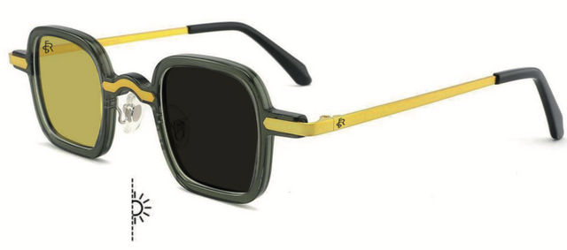 Freesbee Venice Renkli Fotokromik Lensli Metal-Asetat Unisex Güneş Gözlüğü