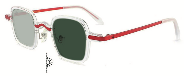 Freesbee Venice Renkli Fotokromik Lensli Metal-Asetat Unisex Güneş Gözlüğü