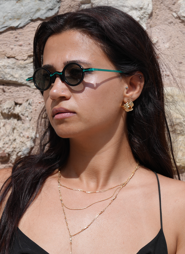 Freesbee Onyx Renkli Fotokromik Lensli Metal-Asetat Unisex Güneş Gözlüğü