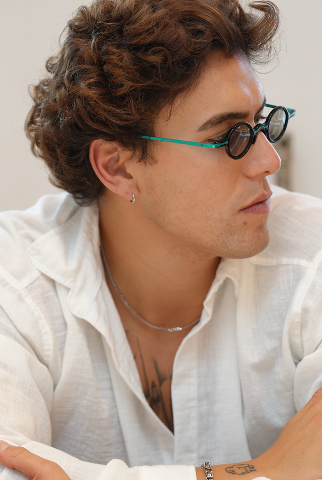 Freesbee Onyx Renkli Fotokromik Lensli Metal-Asetat Unisex Güneş Gözlüğü