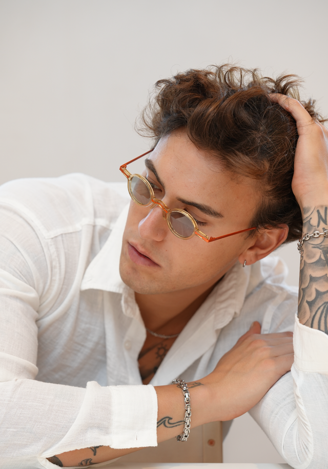 Freesbee Onyx Renkli Fotokromik Lensli Metal-Asetat Unisex Güneş Gözlüğü