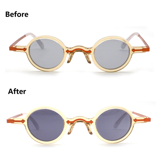 Freesbee Onyx Renkli Fotokromik Lensli Metal-Asetat Unisex Güneş Gözlüğü