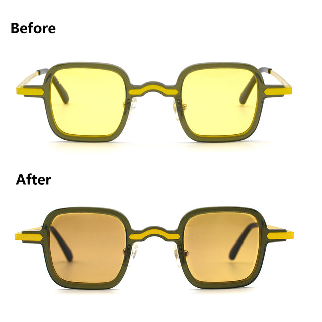 Freesbee Venice Renkli Fotokromik Lensli Metal-Asetat Unisex Güneş Gözlüğü