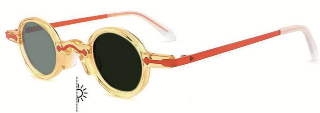 Freesbee Onyx Renkli Fotokromik Lensli Metal-Asetat Unisex Güneş Gözlüğü