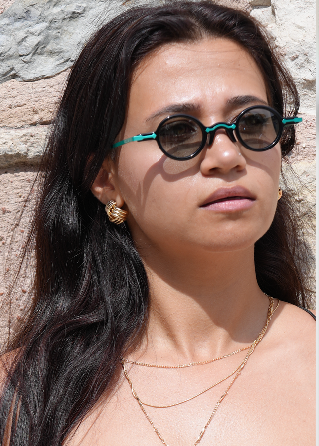 Freesbee Onyx Renkli Fotokromik Lensli Metal-Asetat Unisex Güneş Gözlüğü