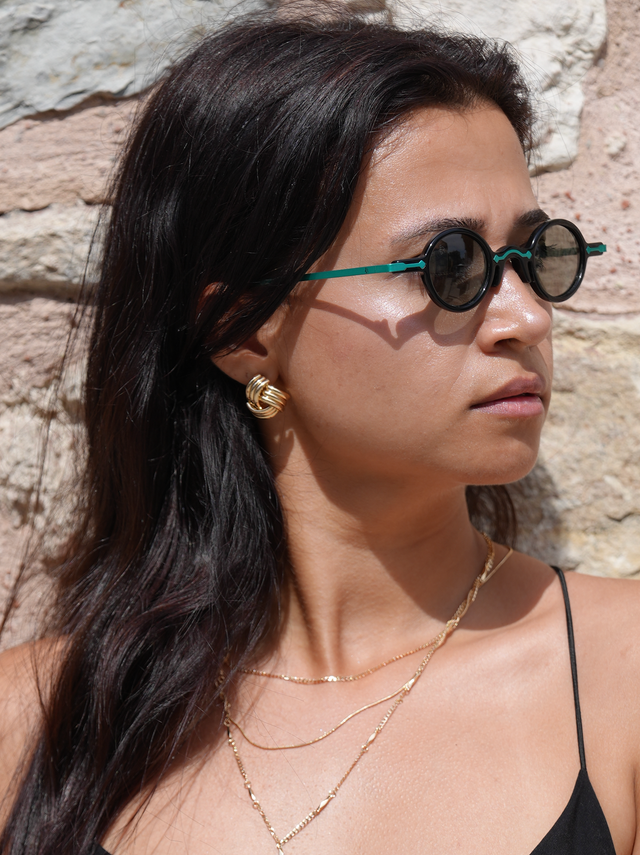 Freesbee Onyx Renkli Fotokromik Lensli Metal-Asetat Unisex Güneş Gözlüğü