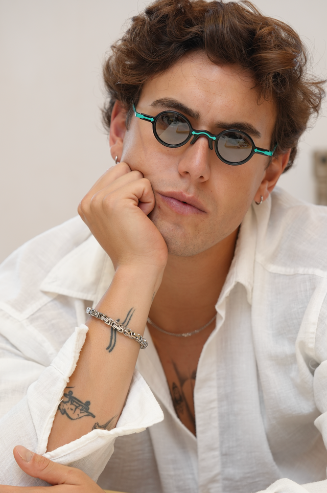 Freesbee Onyx Renkli Fotokromik Lensli Metal-Asetat Unisex Güneş Gözlüğü