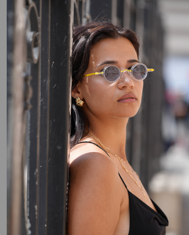 Freesbee Onyx Renkli Fotokromik Lensli Metal-Asetat Unisex Güneş Gözlüğü