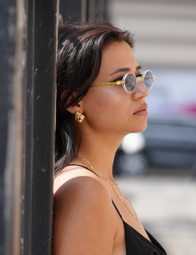 Freesbee Onyx Renkli Fotokromik Lensli Metal-Asetat Unisex Güneş Gözlüğü