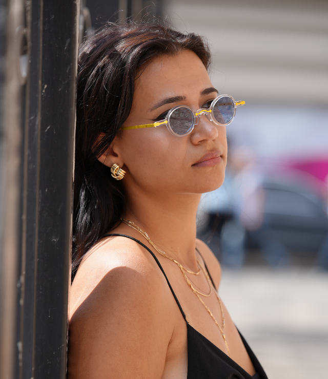 Freesbee Onyx Renkli Fotokromik Lensli Metal-Asetat Unisex Güneş Gözlüğü