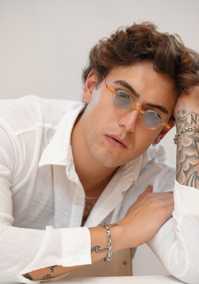 Freesbee Onyx Renkli Fotokromik Lensli Metal-Asetat Unisex Güneş Gözlüğü